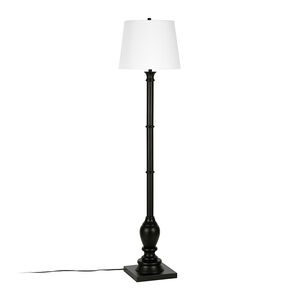 Hudson & Canal Minnie Farmhouse Blackened Bronze Lamp with Empire Shade, , hires