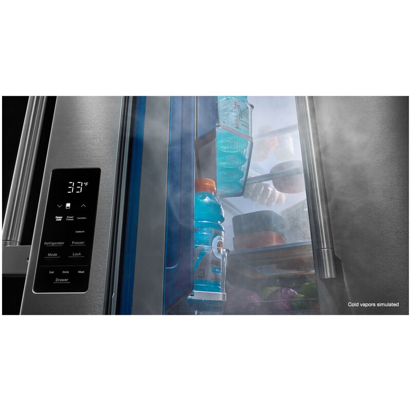 Maytag 36 in. 28.9 cu. ft. 4-Door French Door Refrigerator with Ice & Water Dispenser - Fingerprint Resistant Stainless Steel, , hires