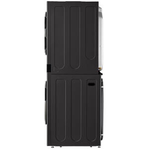 LG 27 in. 5.0 cu. ft. Smart Gas Front Load WashTower with AI Sensor Dry, TurboSteam, Allergiene Cycle, ezDispense, AI DD 2.0 Advanced Washing, Sensor Dry, Sanitize & Steam Cycle - Black Steel, , hires