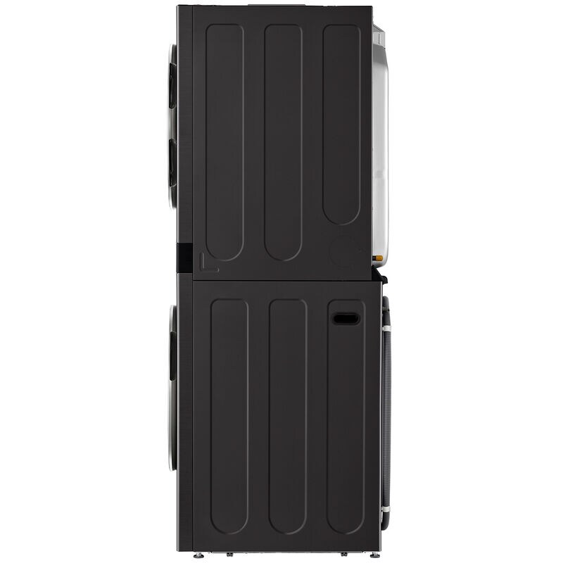 LG 27 in. 5.0 cu. ft. Smart Gas Front Load WashTower with AI Sensor Dry, TurboSteam, Allergiene Cycle, ezDispense, AI DD 2.0 Advanced Washing, Sensor Dry, Sanitize & Steam Cycle - Black Steel, , hires