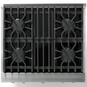 Viking 5 Series 30 in. 4.0 cu. ft. Standard Convection Gas Range with 4 Sealed Burners - Stainless Steel, , hires