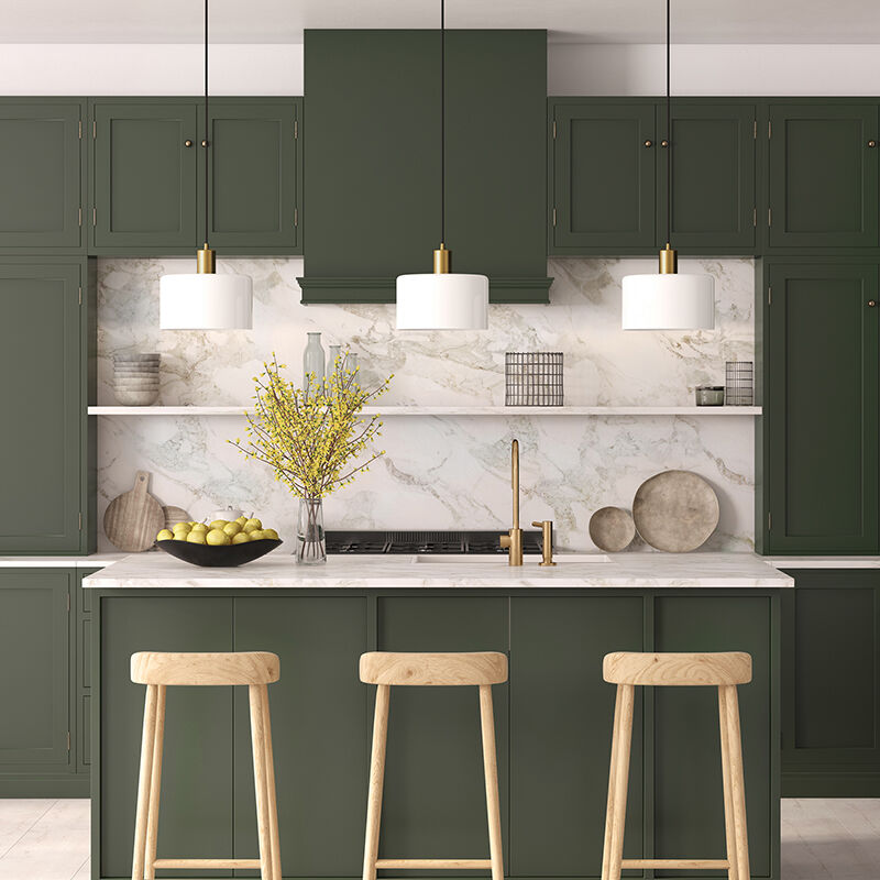 Hudson & Canal Henri 10 in. Pendant with White Milk Glass - Brass, , hires