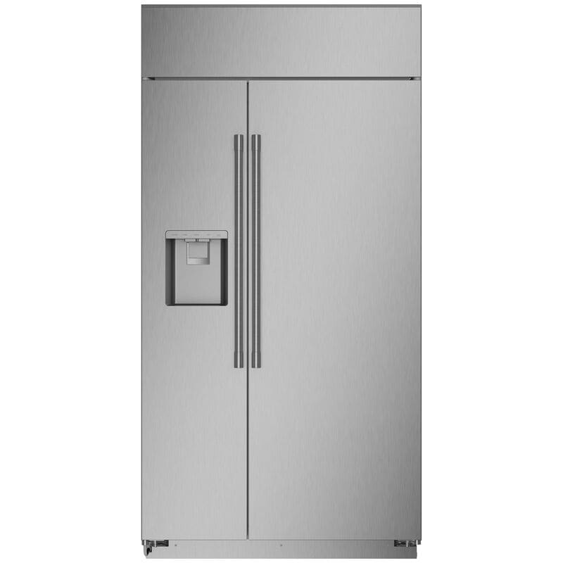 Monogram 42 in. 24.4 cu. ft. Built-In Smart Counter Depth Side by Side Refrigerator with Ice & Water Dispenser - Stainless Steel, , hires
