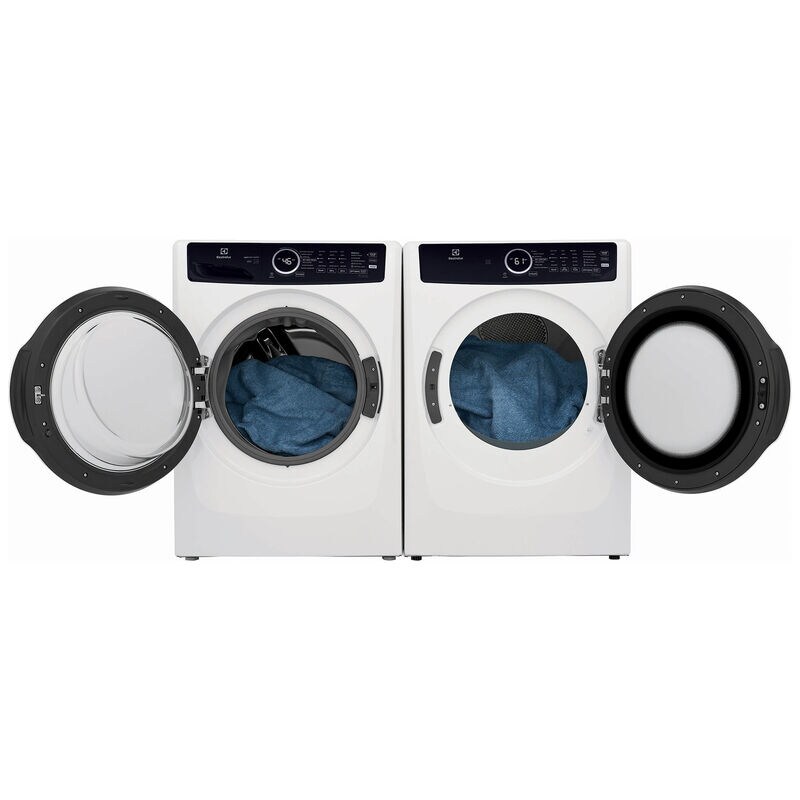 Electrolux 400 Series 27 in. 8.0 cu. ft. Stackable Electric Dryer with 7 Dry Programs, 6 Dry Options, Sanitize Cycle & Wrinkle Care - White, White, hires