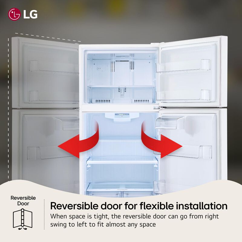 LG 30 in. 20.2 cu. ft. Top Freezer Refrigerator - White, White, hires