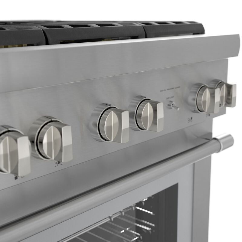 Thermador Pro Harmony Professional Series 30 in. 4.4 cu. ft. True European Convection Dual Fuel Range with 5 Sealed Burners - Stainless Steel, , hires