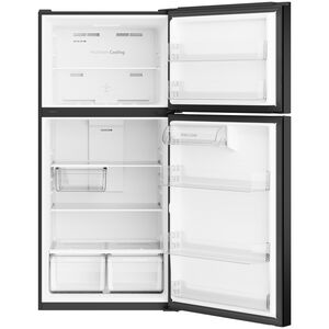 GE 30 in. 21.0 cu. ft. Garage-Ready Top Freezer Refrigerator - Black, Black, hires