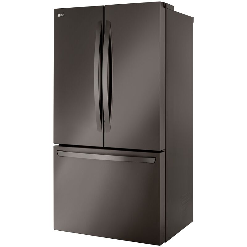 LG 36 in. 26.5 cu. ft. Smart Counter Depth French Door Refrigerator with Internal Water Dispenser - Black Stainless Steel, Black Stainless Steel, hires