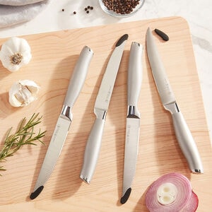 Henckels Modernist Steak Knife Set of 4- Silver/Stainless Steel, , hires