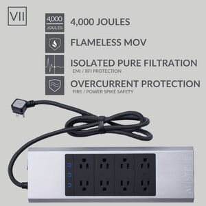Austere VII Series 8-Outlet 4,000 Joules Surge Protector with 45 Watt PD Port, , hires