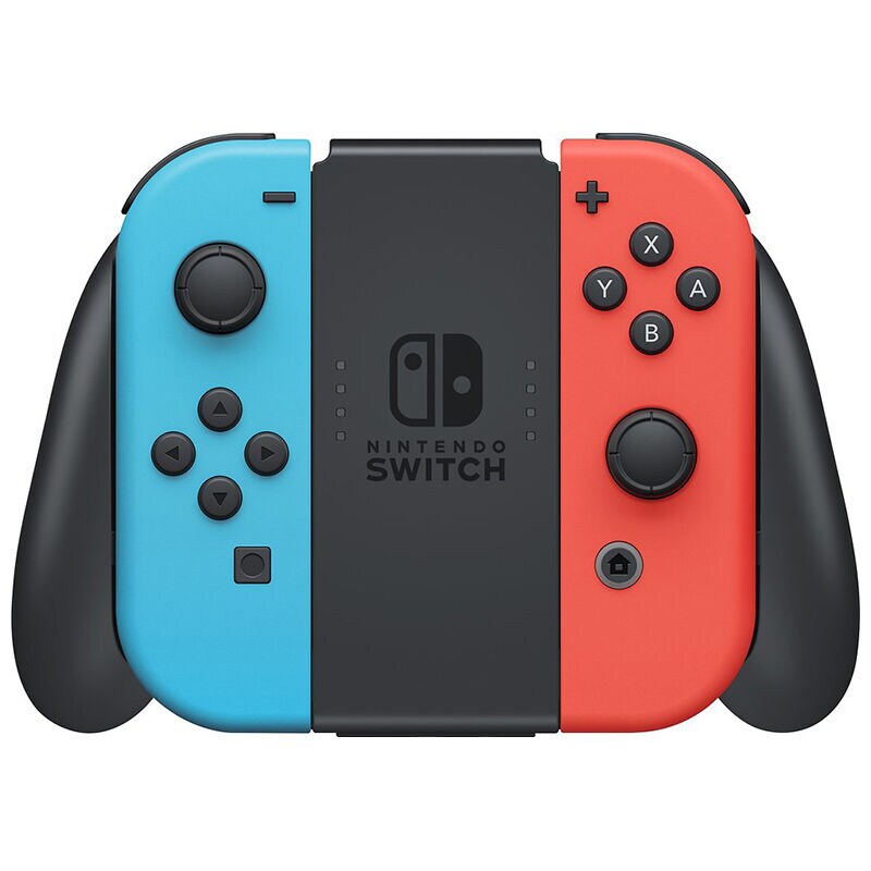 Nintendo Switch with Neon Blue and Neon Red Joy-Con