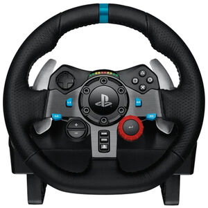 Logitech - G29 Driving Force Racing Wheel and Floor Pedals for PS5, PS4, PC - Black, , hires