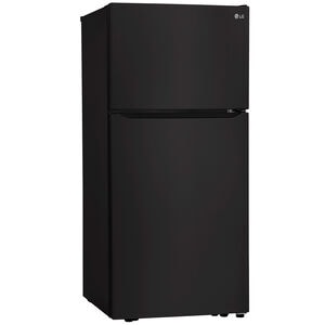 LG 30 in. 20.2 cu. ft. Top Freezer Refrigerator - Black, Black, hires