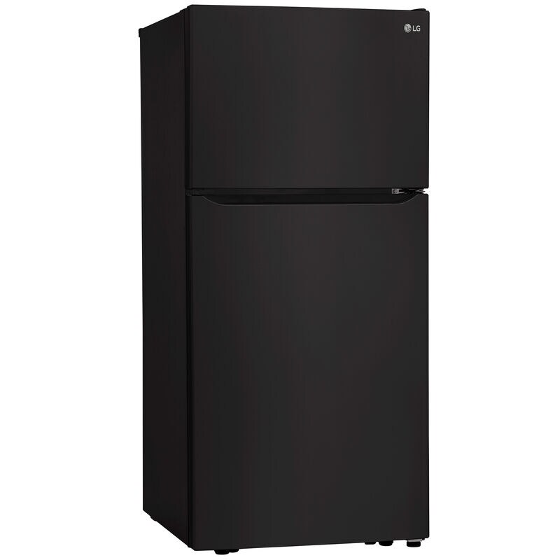 LG 30 in. 20.2 cu. ft. Top Freezer Refrigerator - Black, Black, hires