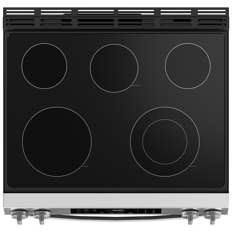 GE 30 in. 5.3 cu. ft. Oven Slide-In Electric Range with 5 Radiant Burners - Stainless Steel, , hires
