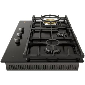Fotile Tri-Ring Series 30 in. 3-Burner Natural Gas Cooktop with Simmer Burner & Power Burner - Black, , hires