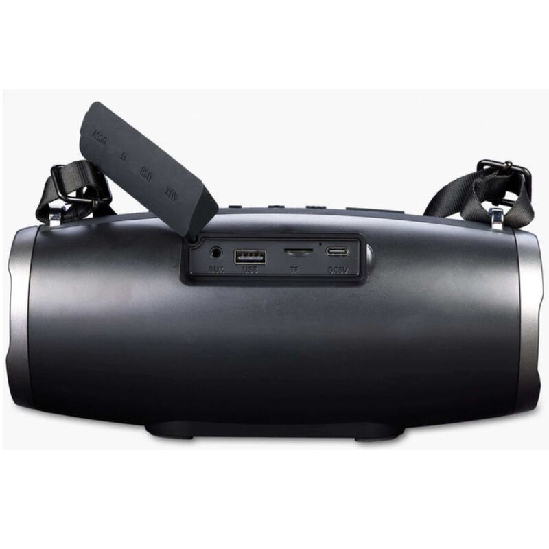 iHome Color Changing Portable Boombox Rechargeable Bluetooth Speaker with Lighting Effects - Black, , hires