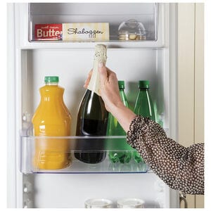 GE 36 in. 21.8 cu. ft. Counter Depth Side by Side Refrigerator with Ice & Water Dispenser - Fingerprint Resistant Slate, Slate, hires