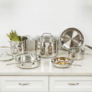 Cuisinart Chef's Classic Stainless 11 Piece Set - Stainless Steel, , hires