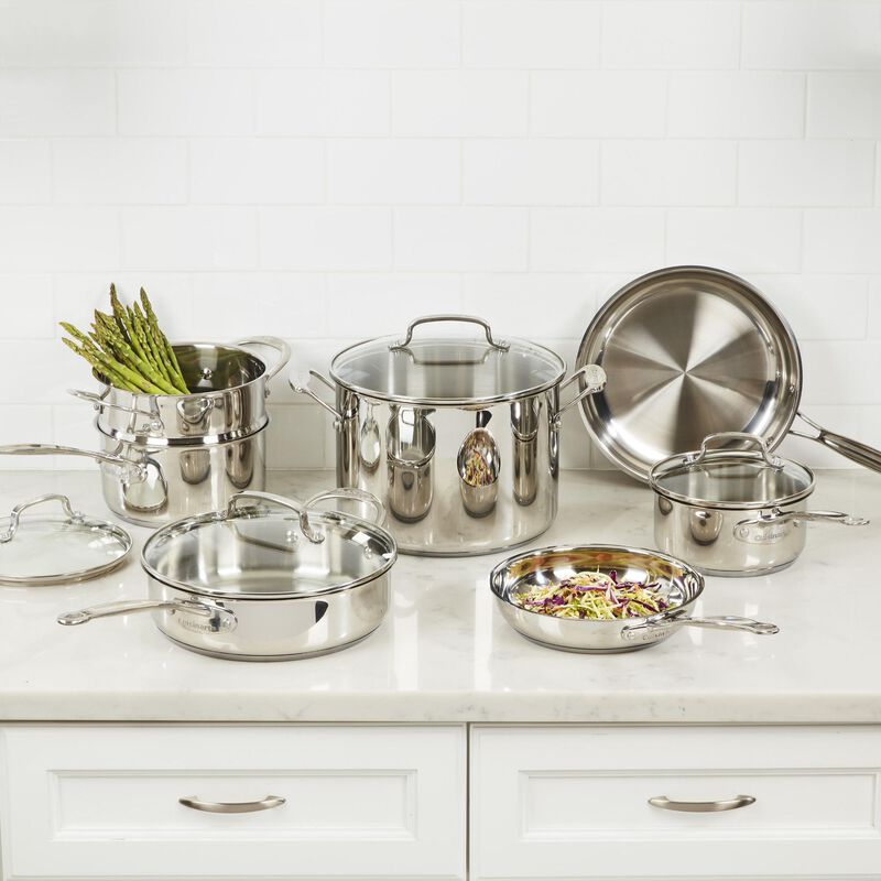 Cuisinart Chef's Classic Stainless 11 Piece Set - Stainless Steel, , hires