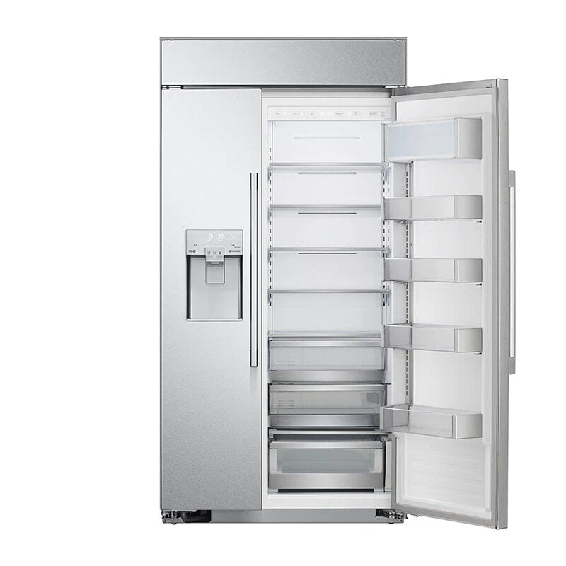 LG Studio 42 in. 25.6 cu. ft. Built-In Smart Counter Depth Side by Side Refrigerator with Ice & Water Dispenser - Stainless Steel, , hires