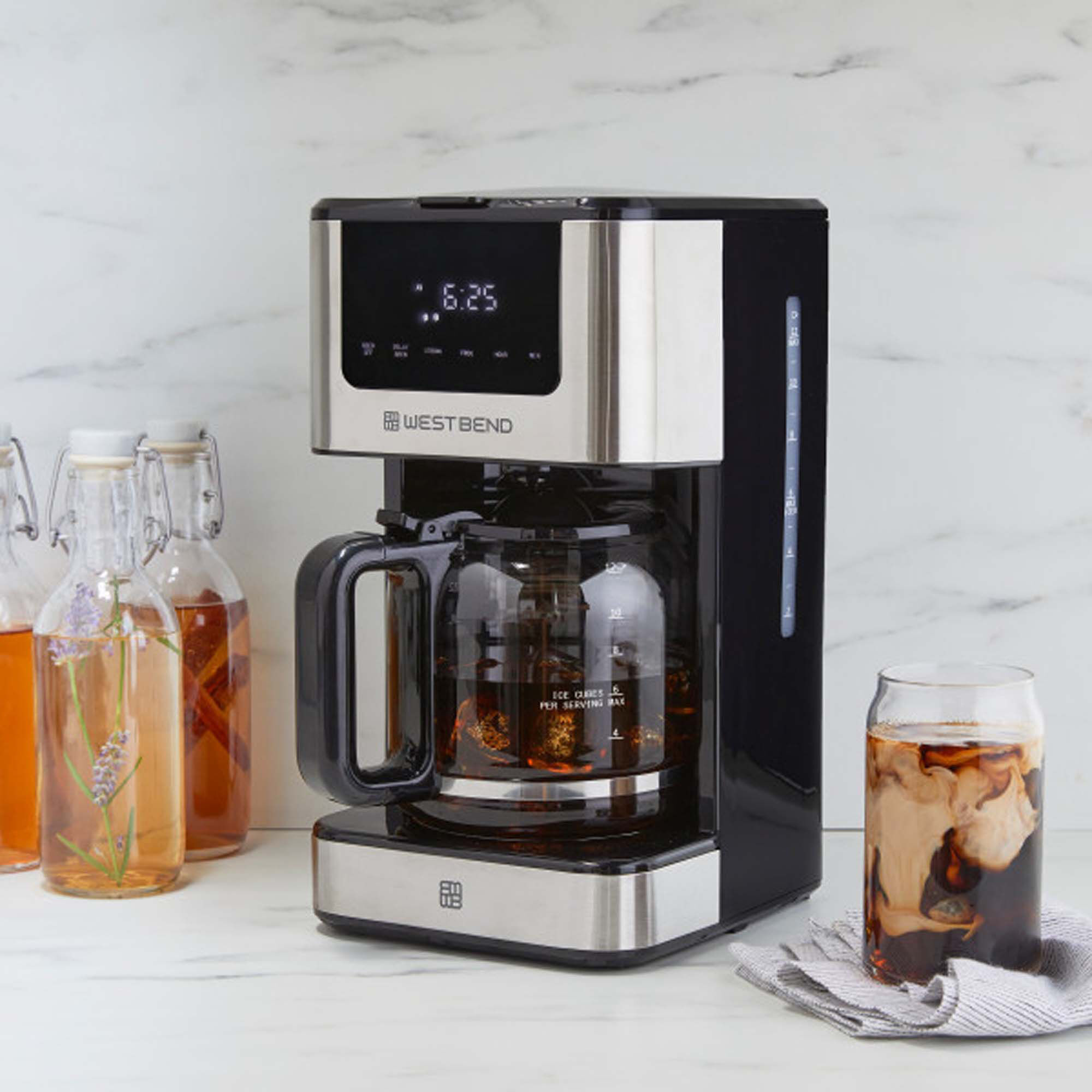 Westbend 12-Cup Touchscreen Hot & Iced Coffee Maker - Stainless