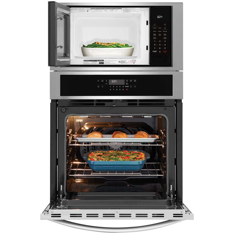 Frigidaire 27 in. 5.4 cu. ft. Electric Microwave/Wall Oven Combo with Standard Convection & Sensor Cooking - Stainless Steel, , hires