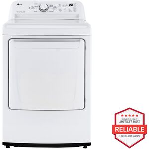 LG 27 in. 7.3 cu. ft. Electric Dryer with Sensor Dry Technology & Solid White Door Trim - White, , hires