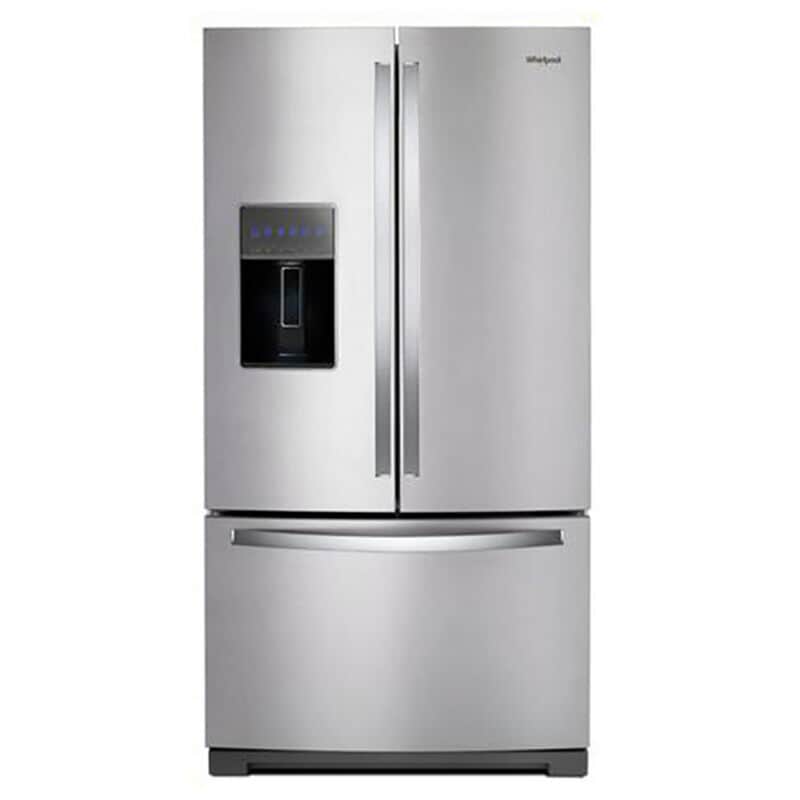 Whirlpool 36 in. 26.8 cu. ft. French Door Refrigerator with Ice & Water Dispenser - Fingerprint Resistant Stainless Steel, Fingerprint Resistant Stainless, hires