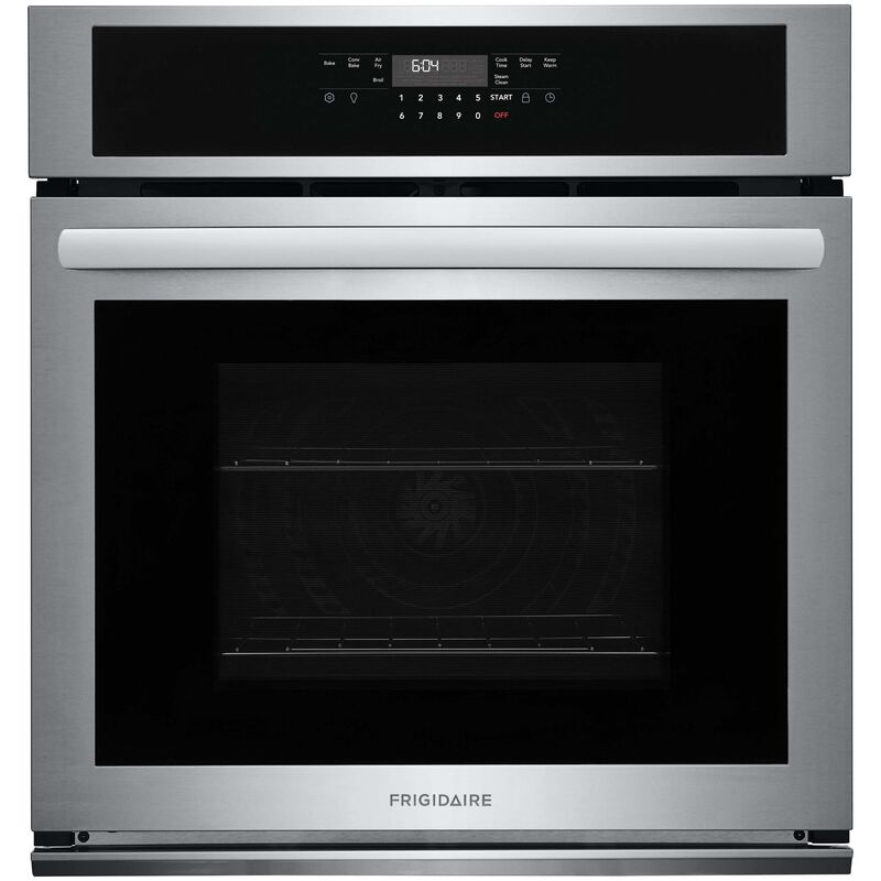 Frigidaire 27 in. 3.8 cu. ft. Electric Single Wall Oven with Standard Convection - Stainless Steel, Stainless Steel, hires