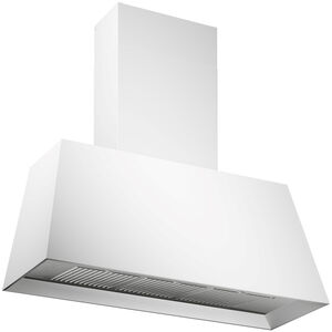 Bertazzoni 36 in. Canopy Pro Style Range Hood with 3 Speed Settings, 600 CFM, Convertible Venting & 1 LED Light - Matte White, Matte White, hires
