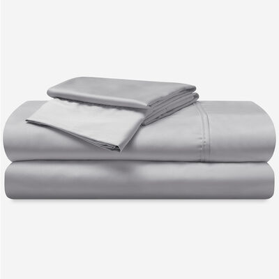 BedGear Hyper-Cotton Cal King Size Sheet Set (Ideal for Adj. Bases) - Light Grey | BGS199407
