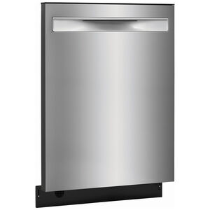 Frigidaire 24 in. Built-In Dishwasher with Top Control, 51 dBA Sound Level, 12 Place Settings, 5 Wash Cycles & Sanitize Cycle - Stainless Steel, , hires