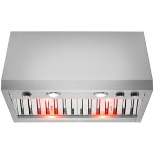 JennAir Pro-Style 30 in. Ducted Canopy Pro Style Style Range Hood with 600 CFM, 4 Fan Speeds & 2 Halogen Lights - Stainless Steel, , hires