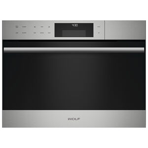 Wolf E Series 24 in. 1.8 cu. ft. Electric Wall Oven with Standard Convection - Stainless Steel, , hires
