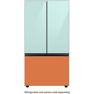 Samsung BESPOKE 3-Door French Door Top Panel for Refrigerators - Morning Blue Glass, , hires