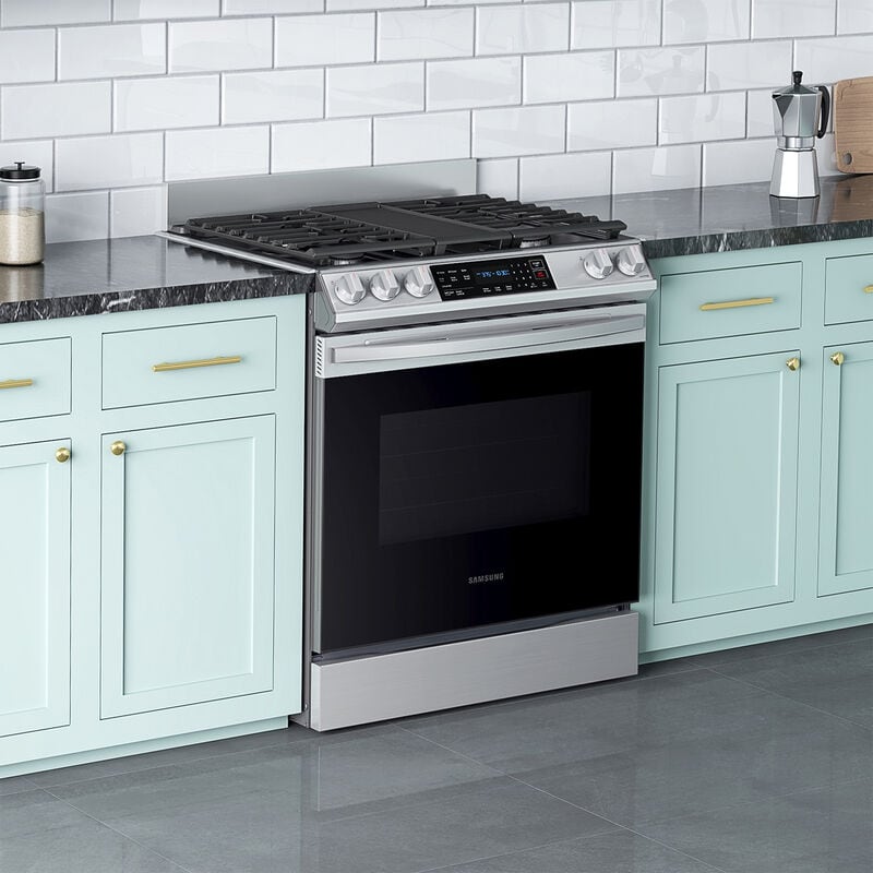 Samsung 30 in. Backguard for Ranges - Stainless Steel, , hires