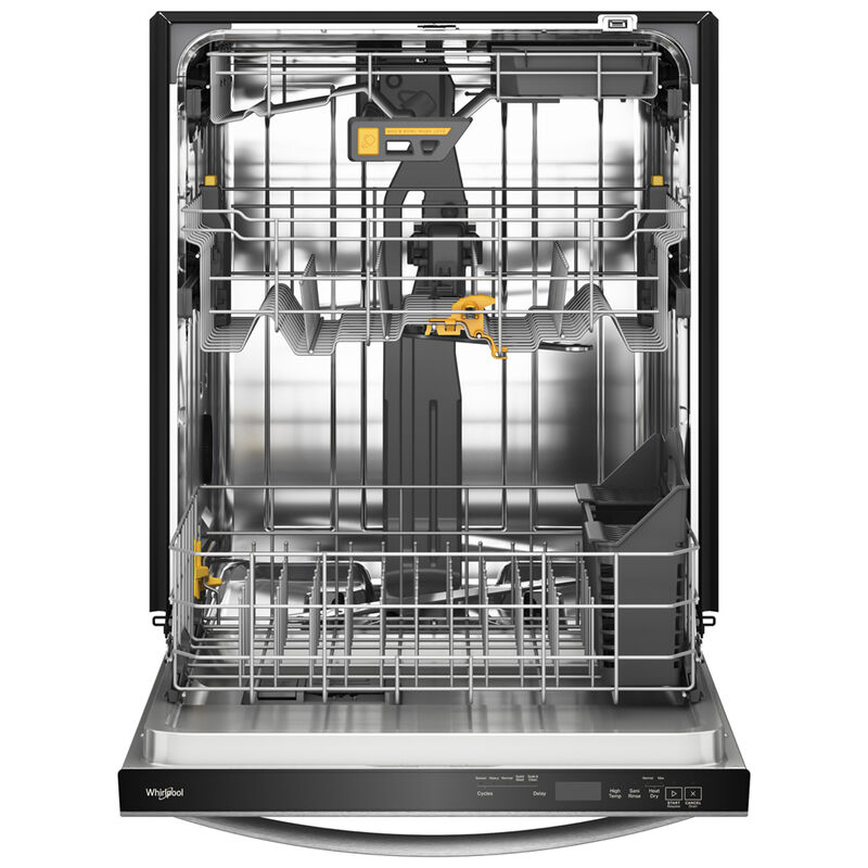 Whirlpool 24 in. Top Control Dishwasher with 47 dBA Sound Level, 3rd Rack & Auto Open Air Dry - Fingerprint Resistant Stainless Steel, , hires