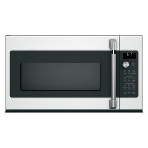 Cafe Over the Range Microwave Handle and Knob Set - Brushed Stainless Steel, , hires
