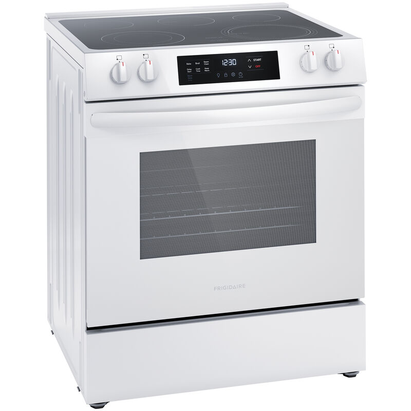 Frigidaire 30 in. 5.3 cu. ft. Electric Range with Smoothtop Burners - White, White, hires
