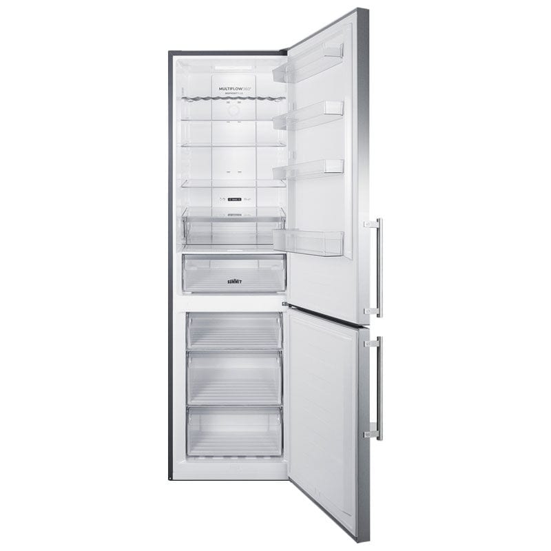 Summit 24 in. 11.7 cu. ft. Counter Depth Bottom Freezer Refrigerator - Stainless Steel, , hires