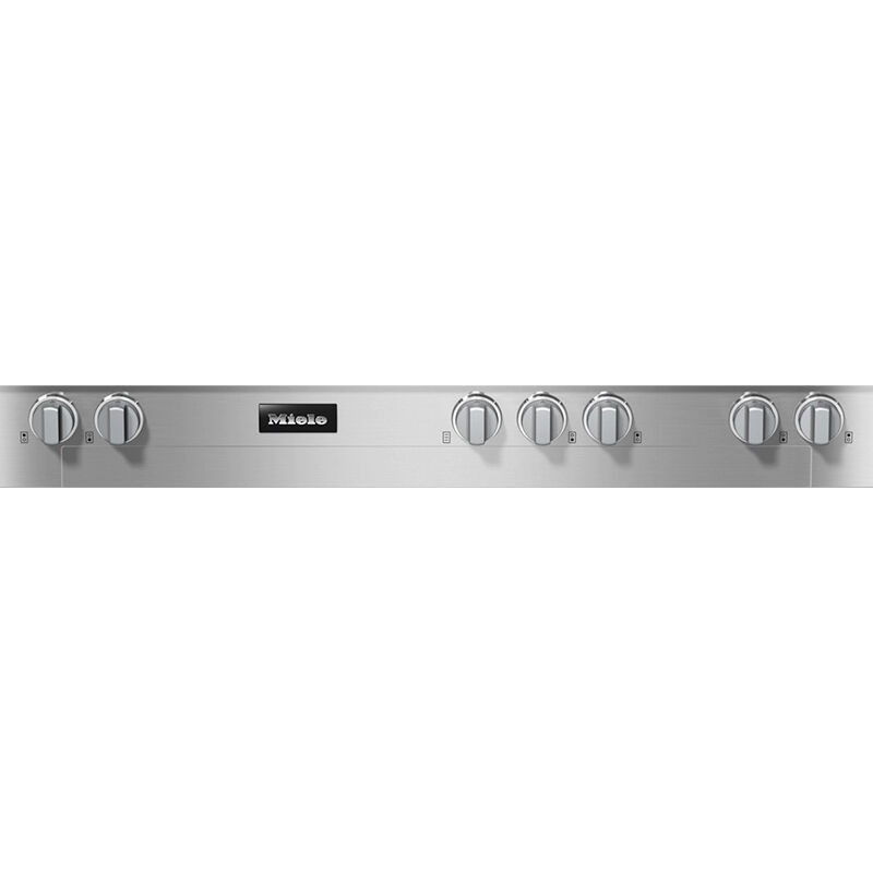 Miele Professional Series 48 in. 6-Burner Natural Gas Rangetop with Simmer, Power & Griddle - Stainless Steel, , hires