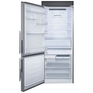 Summit 28 in. 14.6 cu. ft. Counter Depth Bottom Freezer Refrigerator - Stainless Steel, , hires