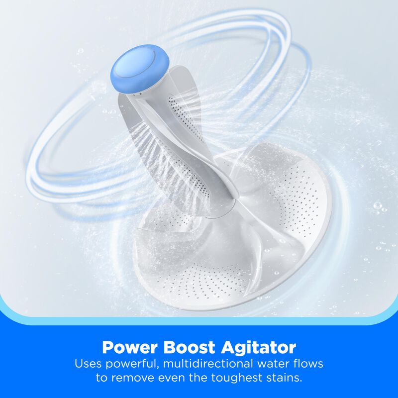 Midea 25 in. 3.9 cu. ft. Top Load Washer with Power Wave 360 Agitator - White, , hires