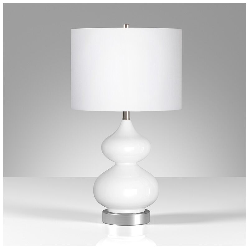 Hudson & Canal Katrin Table Lamp- White, , hires