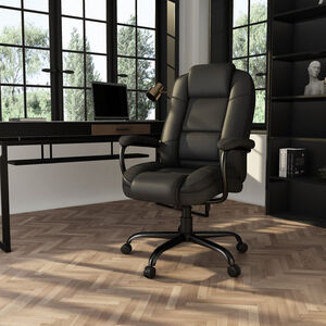 Boss Heavy Duty Big & Tall Executive Chair - Black, , hires
