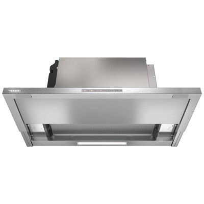 Miele 30 in. Slide-Out Style Smart Range Hood with 3 Speed Settings, 625 CFM & 1 LED Light - Stainless Steel | DAS4720