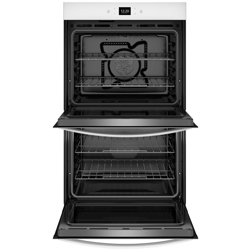 Whirlpool 27 in. 8.6 cu. ft. Smart Top Control Electric Double Wall Oven with Standard Convection - White, , hires