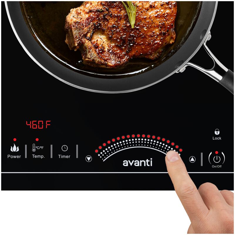 Avanti Induction Cooktop 1,800 Watt Portable Hot Plate - Black, , hires