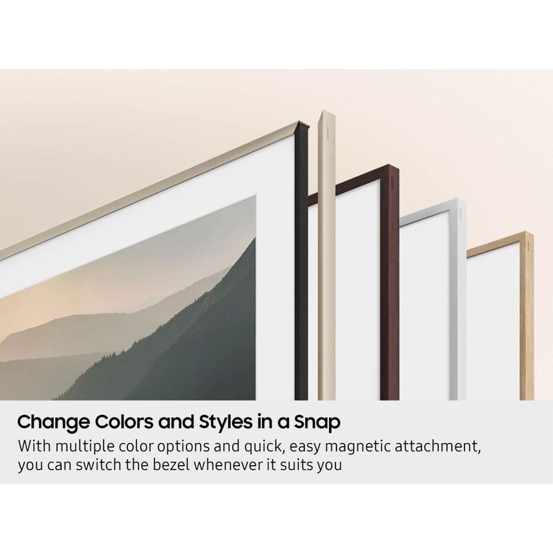 Samsung The Frame 75" Customizable Bezel - Modern Brown Compatible with Samsung 2021 - 2025 Frame TVs and 2025 Frame Pro TVs, , hires